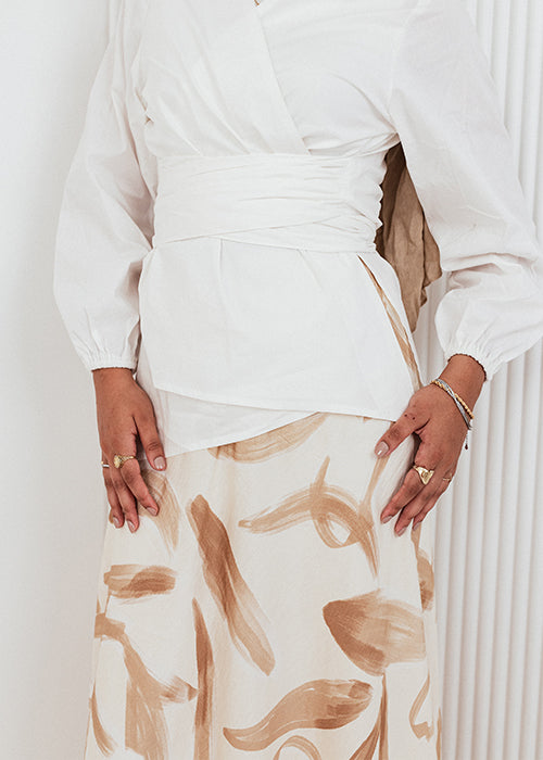 Nia set - White & Beige