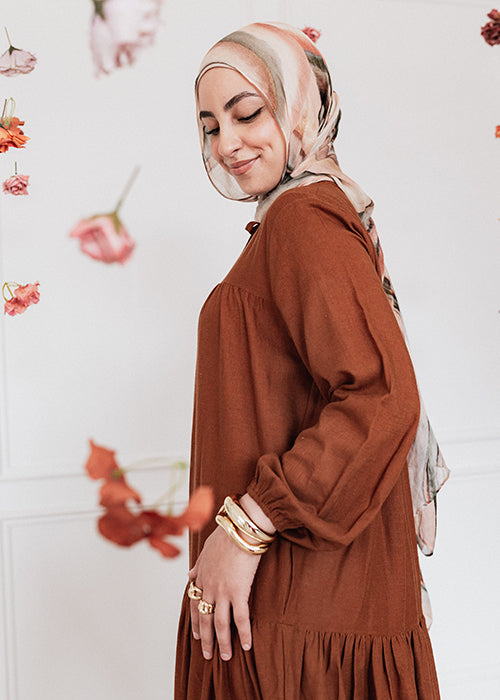 ZAHA dress - Warm Rust