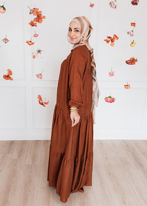 ZAHA dress - Warm Rust