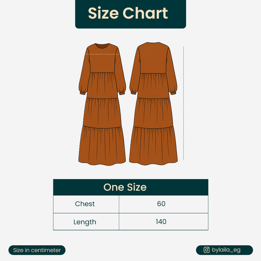 ZAHA dress - Warm Rust