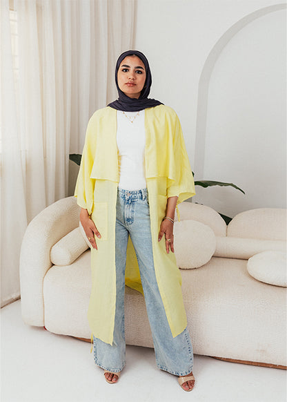 Miya cardigan - Lemon yellow