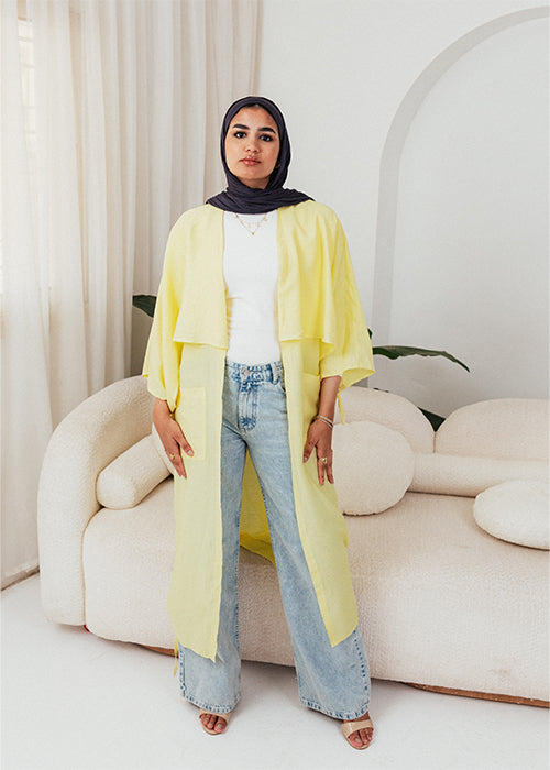 Miya cardigan - Lemon yellow