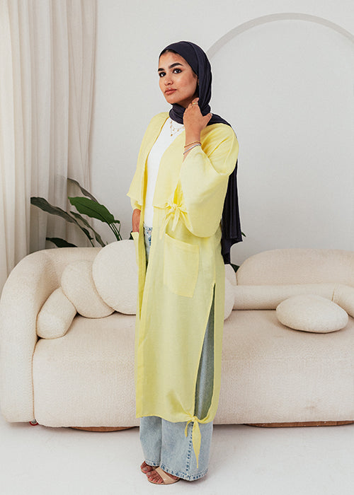 Miya cardigan - Lemon yellow