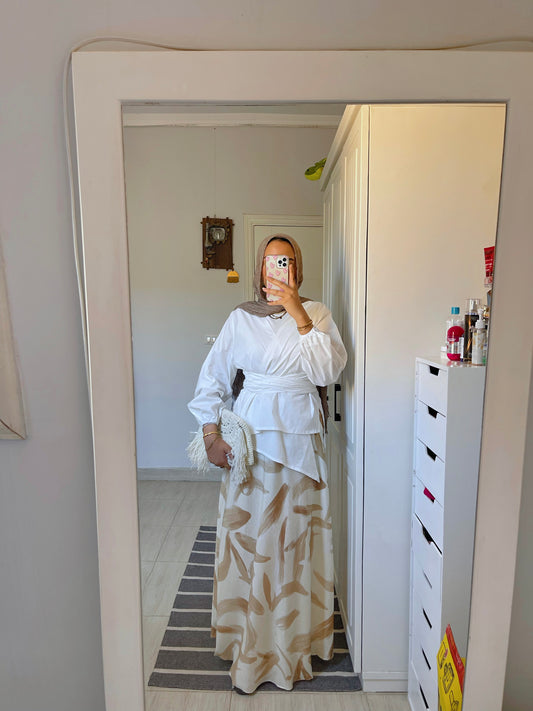 Nia set - White & Beige